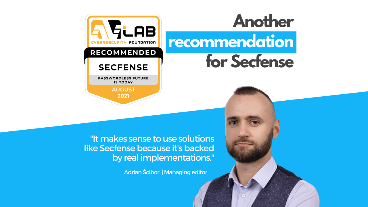 Recommendation for Secfense from the AVLab Foundation for Cybersecurity