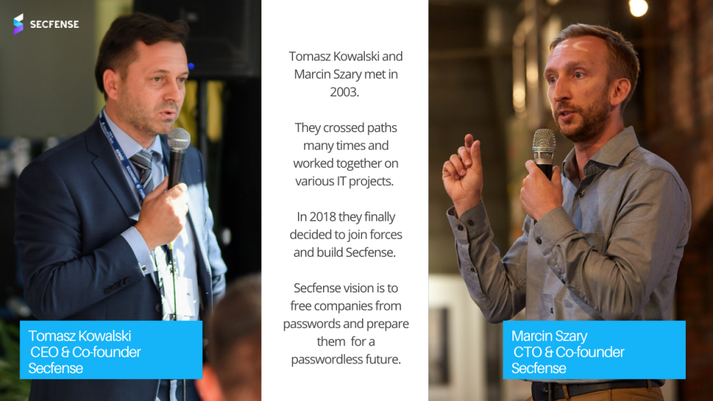 Tomasz Kowalski and Marcin Szary cofounders of Secfense