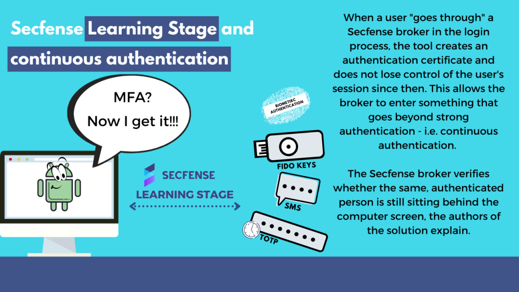 Secfense Learning Stage and continuous authentication