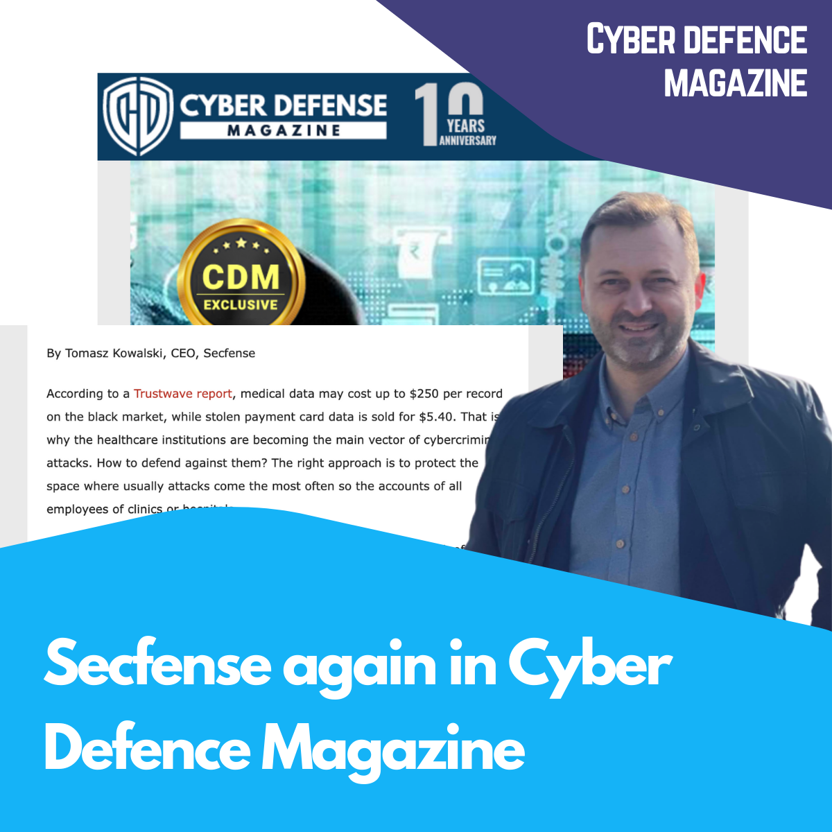 Secfense again in Cyber Defence Magazine