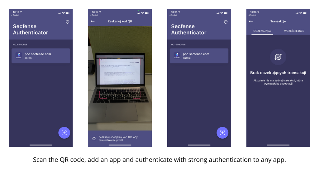 Secfense Authenticator lets you use your phone for strong online authentication