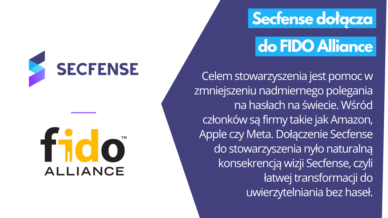 Secfense dołącza do FIDO Alliance