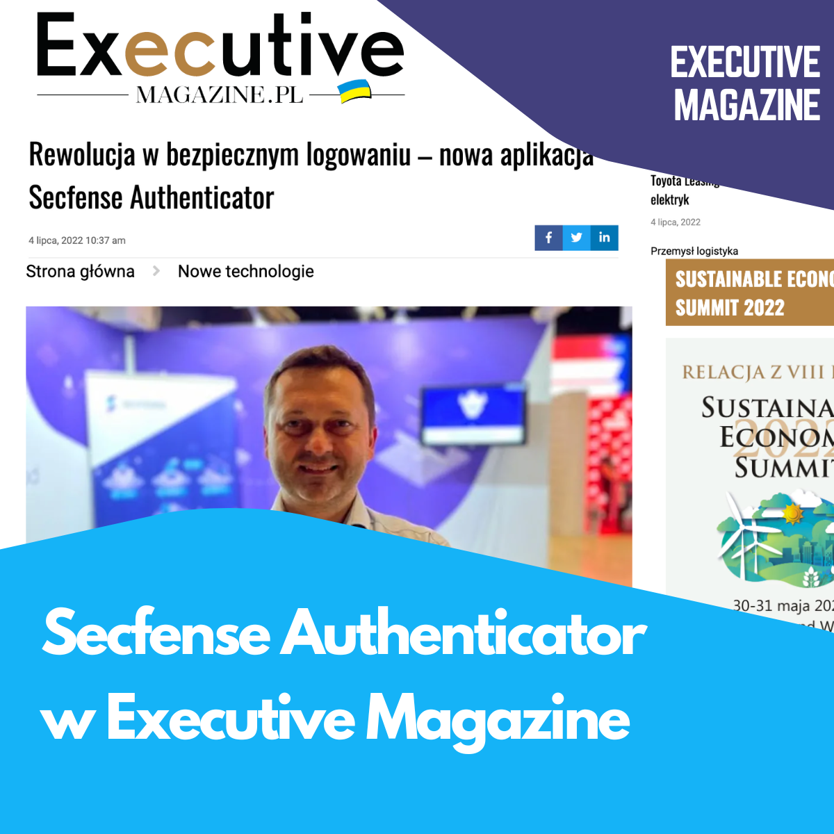 Secfense Authenticator w Executive Magazine