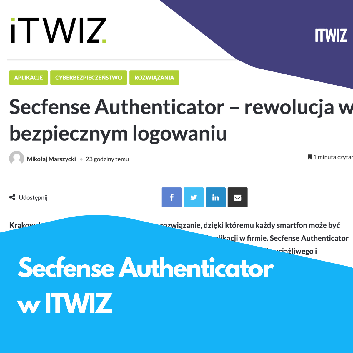 Secfense Authenticator w ITWIZ