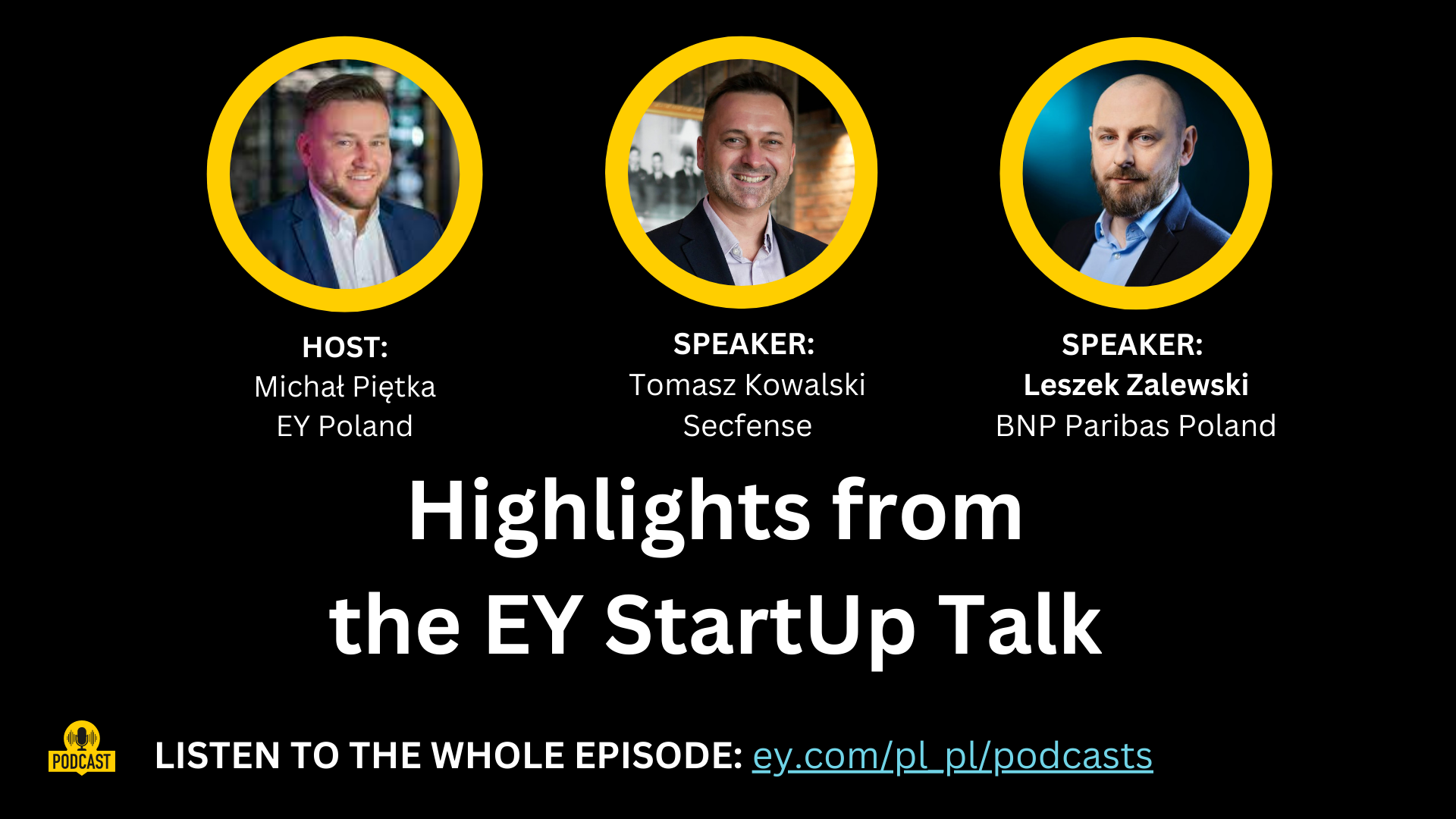 EY StartUp Talk with Secfense and BNP Paribas Poland