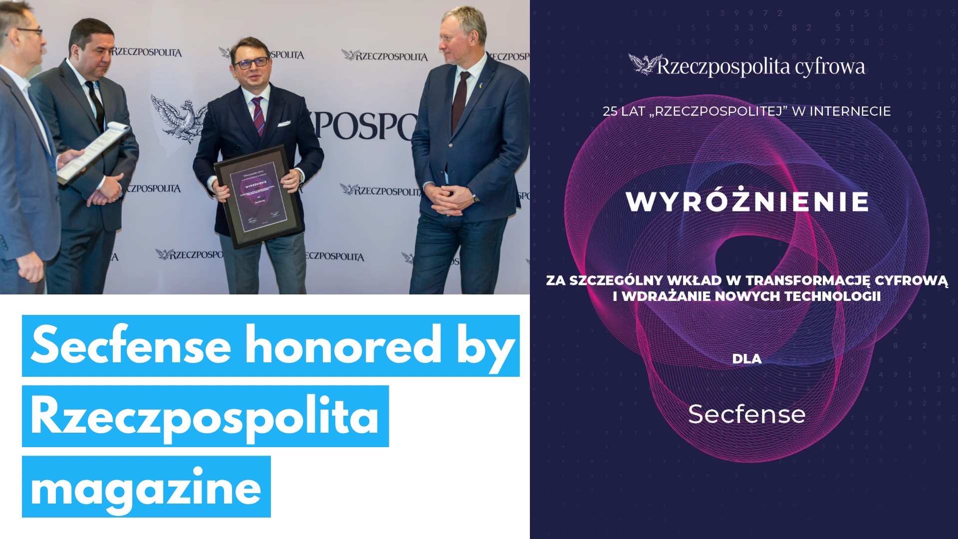 Secfense honored by Rzeczpospolita magazine