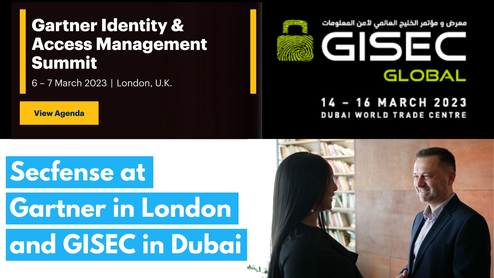 Secfense at Gartner in London and GISEC in Dubai