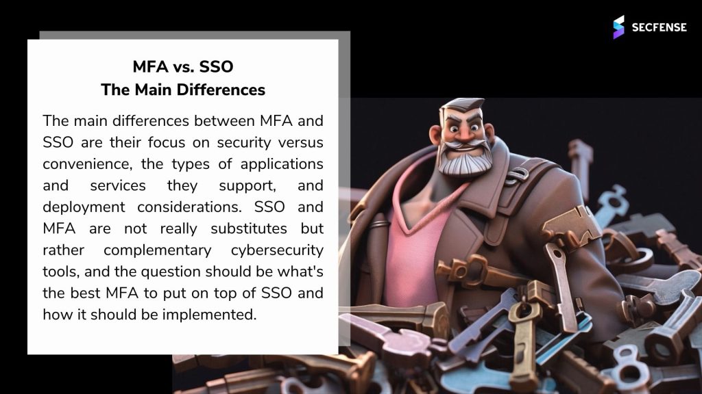 Secfense presents MFA vs. SSO: The Main Differences