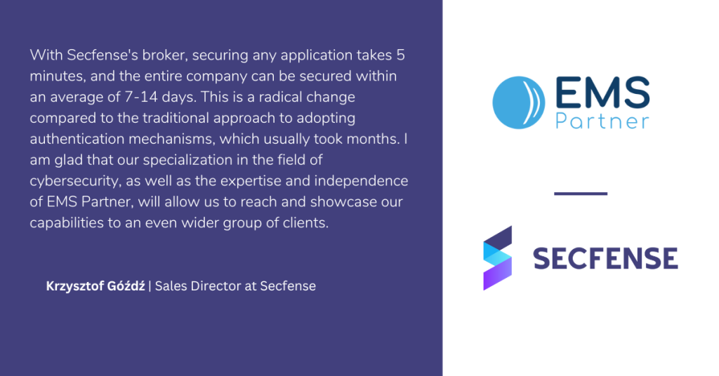 Secfense partners with EMS Partner 01