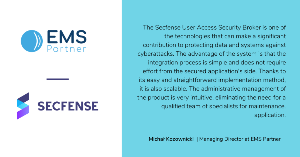 Secfense partners with EMS Partner