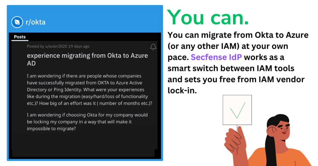 Can I migrate from Azure AD to Okta step by step