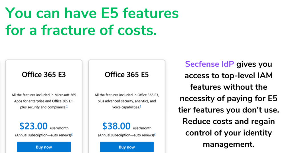 Unlocking Key Security Features with Secfense IdP